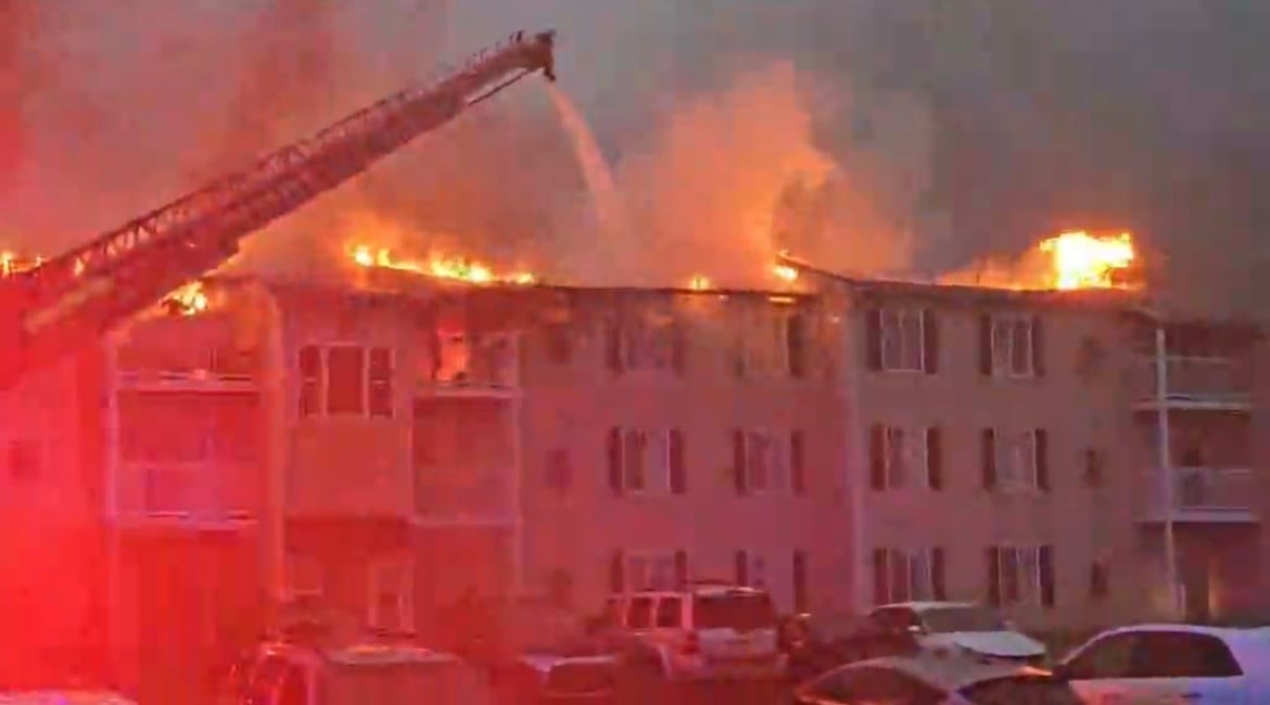 Fire Contained to Roof at Geary Estates Apartments, No Injuries Reported