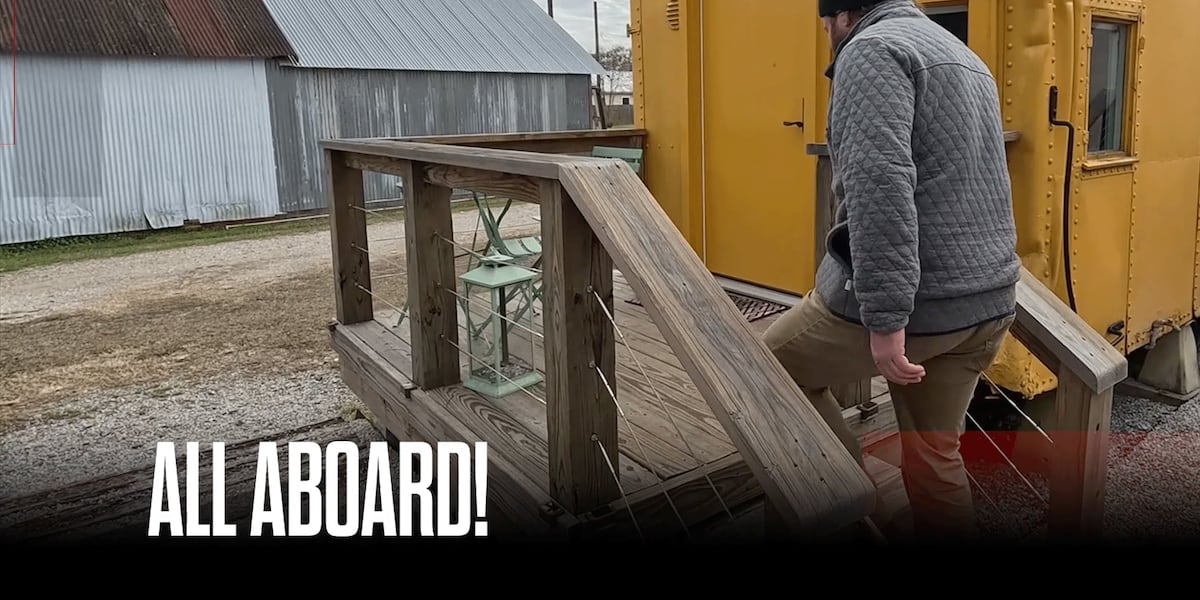 Louisiana’s Train Wreck Inn offers unique overnight stay blending history with modern