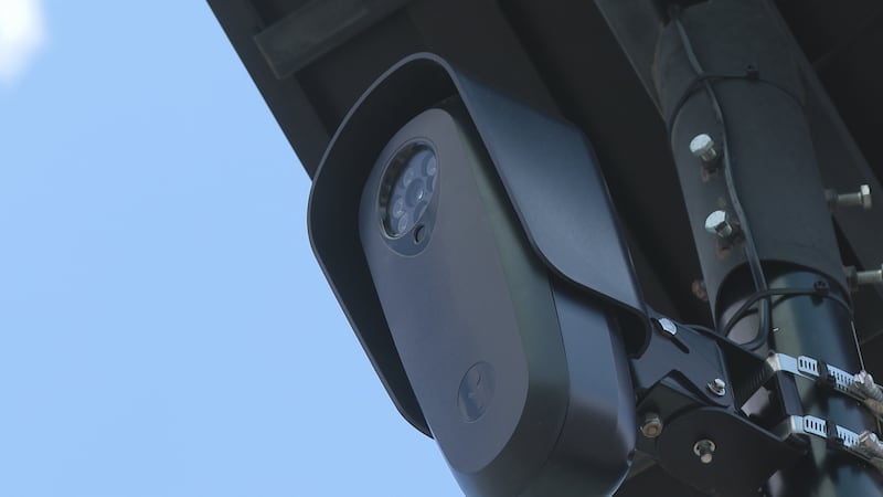The cameras capture pictures of license plates.