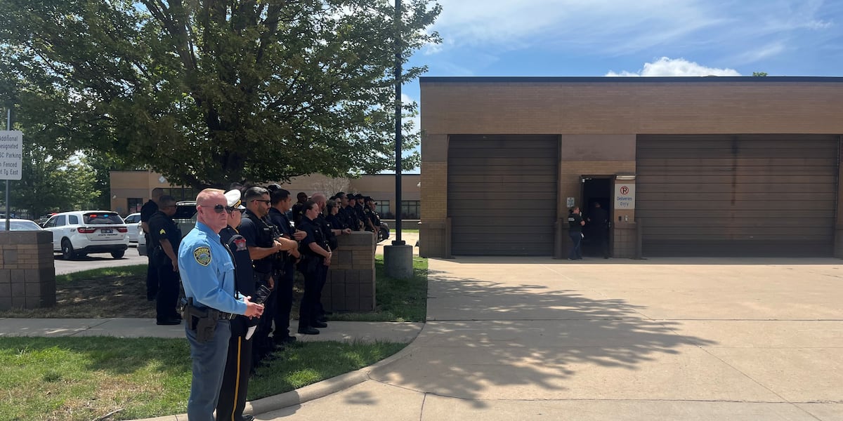 Kansas law enforcement agencies escort fallen deputy Brandon Gaede to Sedgwick County Kansas law enforcement agencies escort fallen deputy Brandon Gaede to Sedgwick County