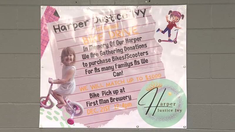 Harper Justice Ivy Bike Drive flyer