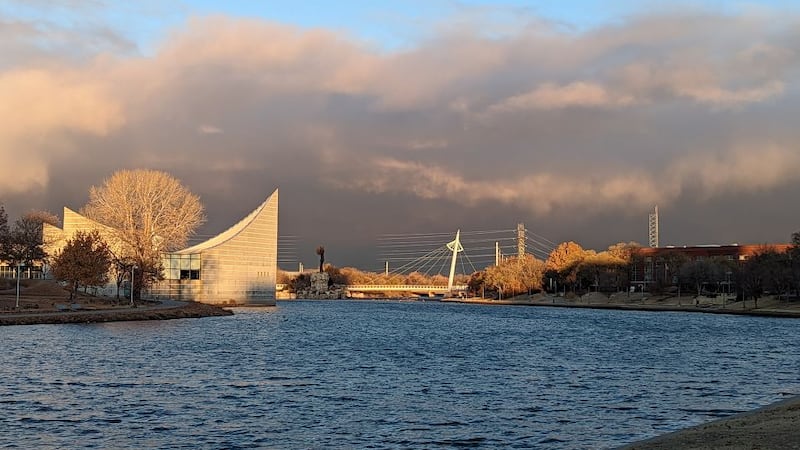 A cold front moved across Kansas on Tuesday. Residents said it looked like smoke as it...