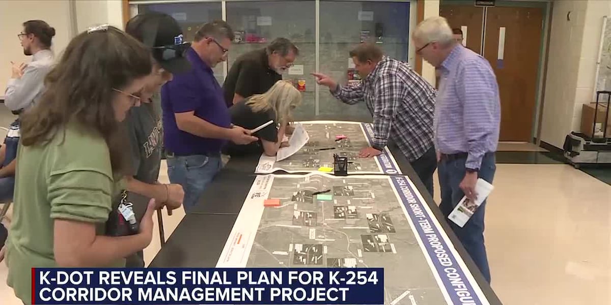KDOT holds open house to share plans to convert K-254 into freeway