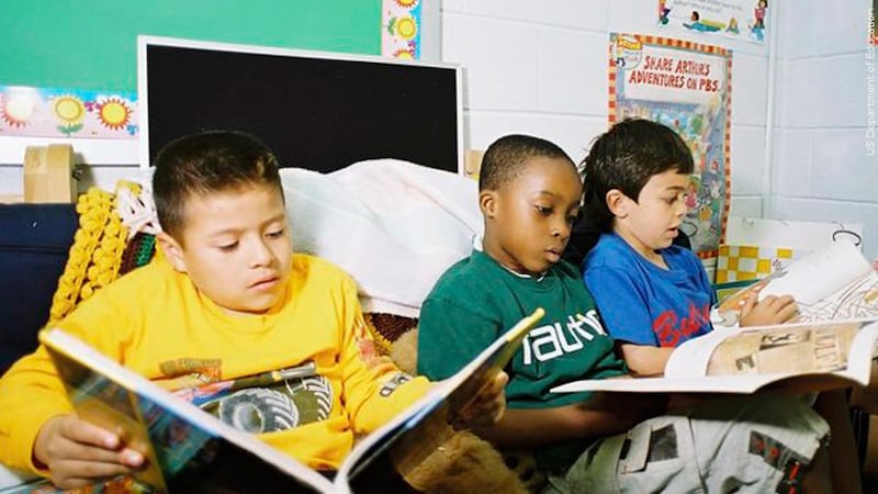 File photo of children reading.