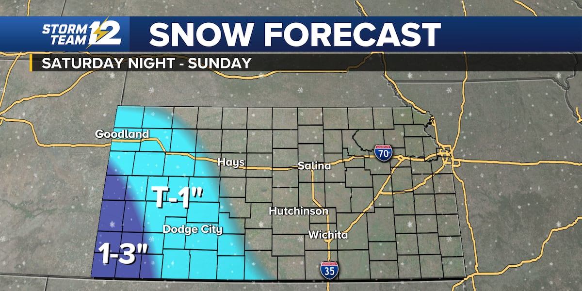 Kansas Fall Weather Winter weather for some- just clouds for most of Kansas today