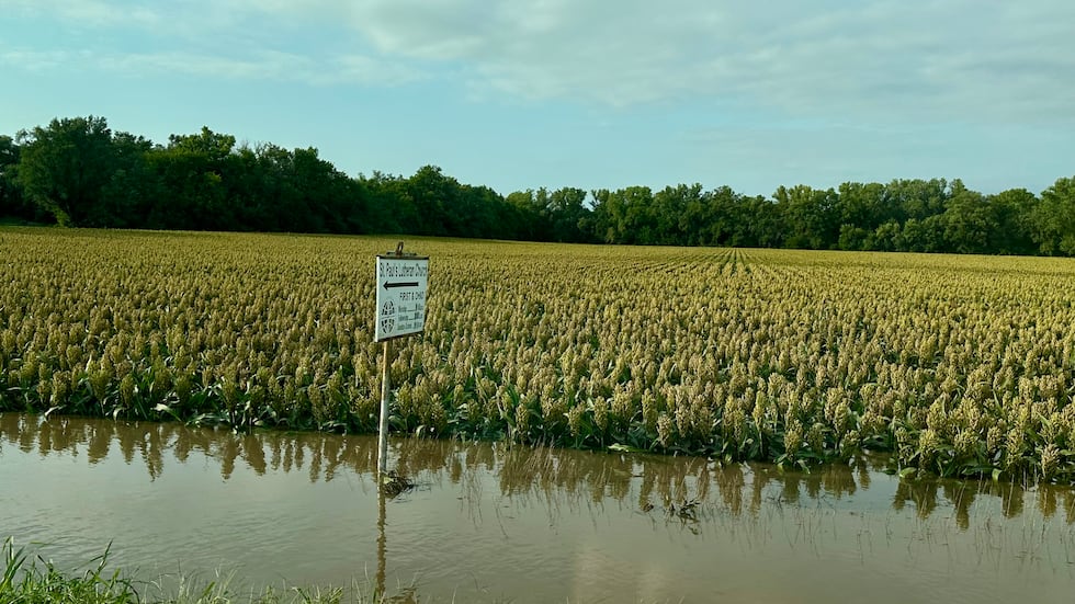 Parts of central Kansas received up to 10 inches of rain on Monday, including the town of...