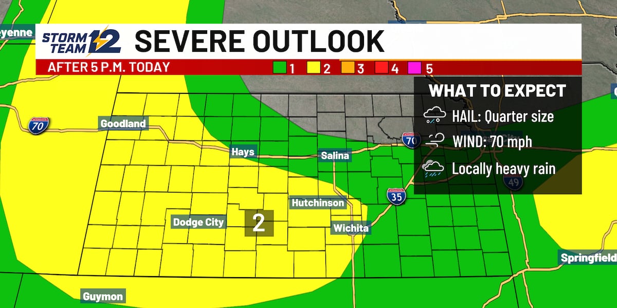Weather Alert - Severe storms possible tonight