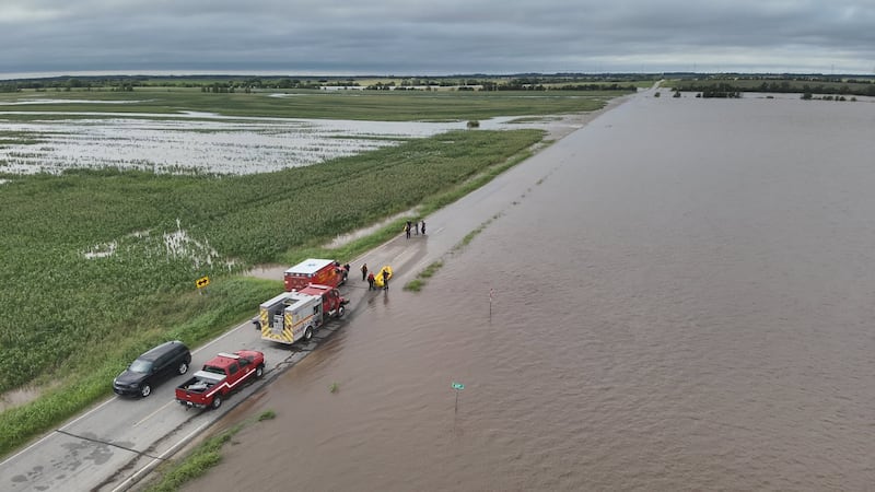 The Wellington Fire Department had to rescue a driver from the hood of their car after the...