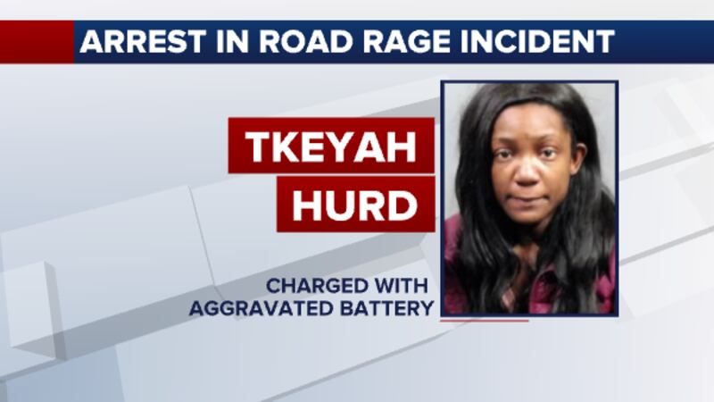 Wichita police arrested Tkeyah Hurd is arrested in connection with a road rage incident.