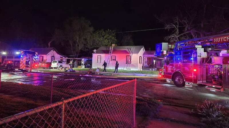 A garage fire in Hutchinson destroyed the main structure and two vehicles and damaged three...