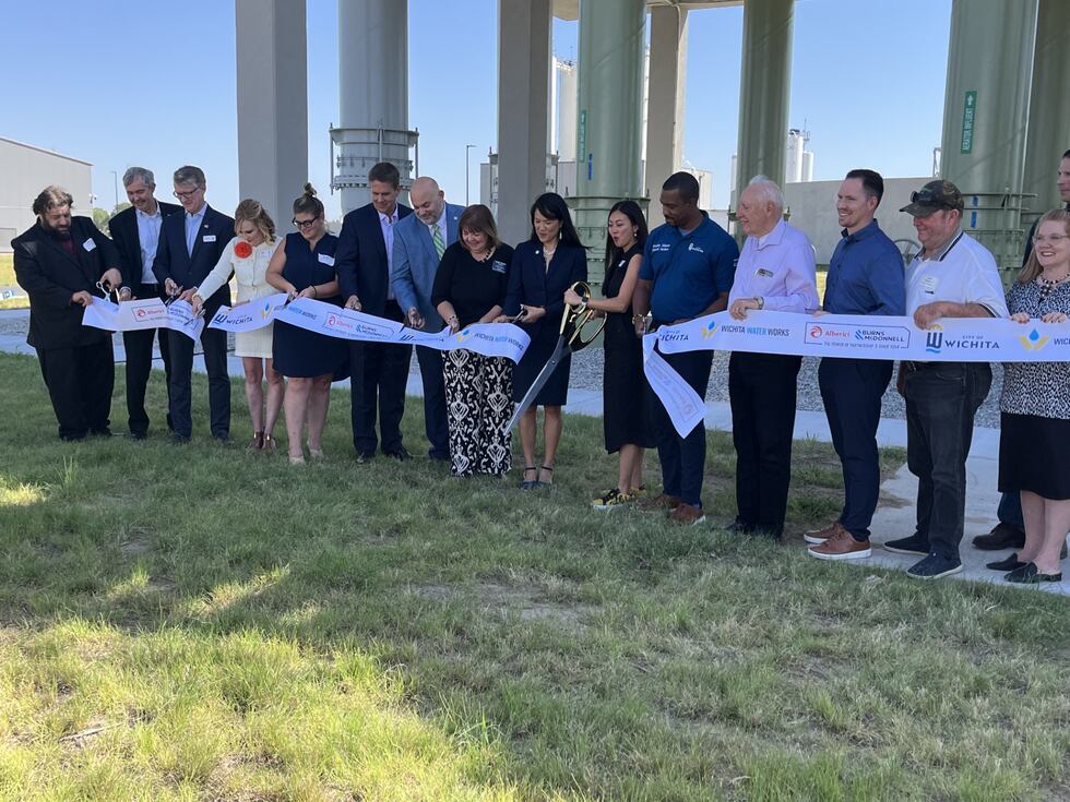 Wichita Ribbon Work City of Wichita holds ribbon-cutting for new water treatment plant