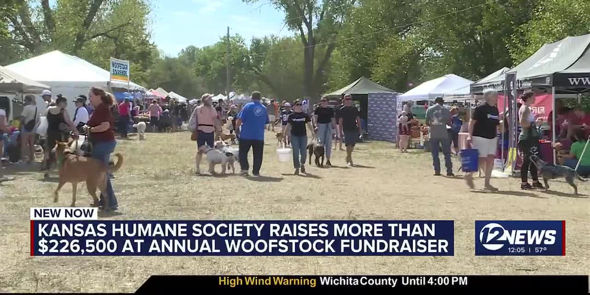 Kansas State Humans Kansas Humane Society raises over $226K at Woofstock