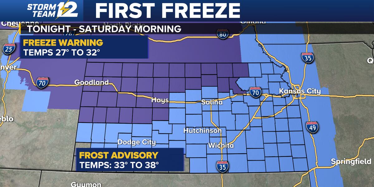 First Freeze Direct Weather First frost/freeze of the season