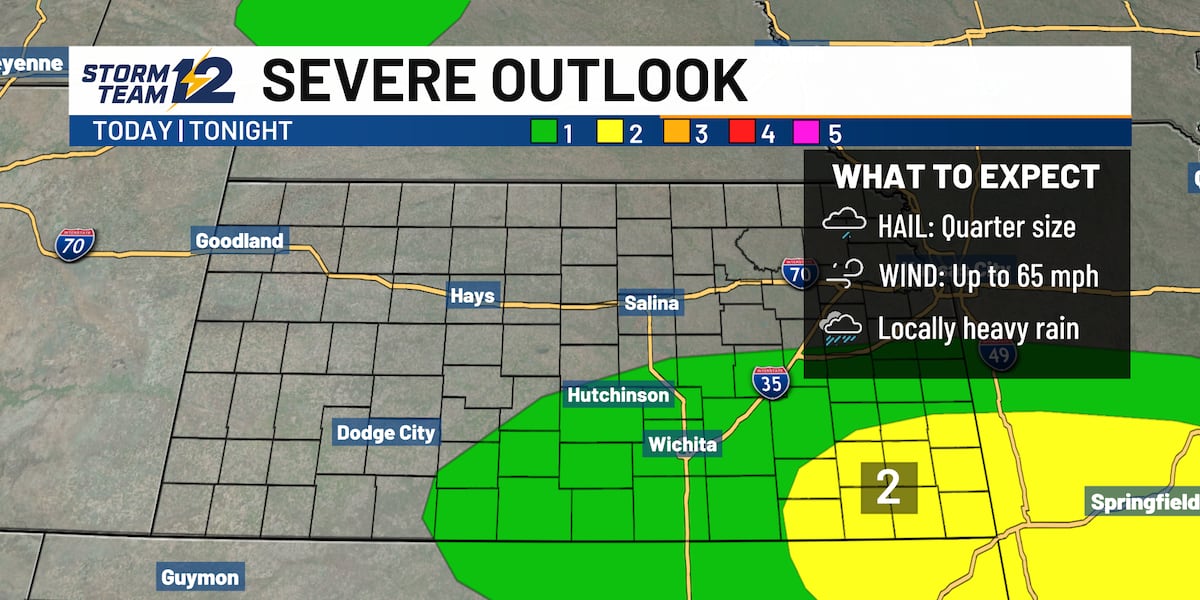 Few strong to severe storms possible tonight
