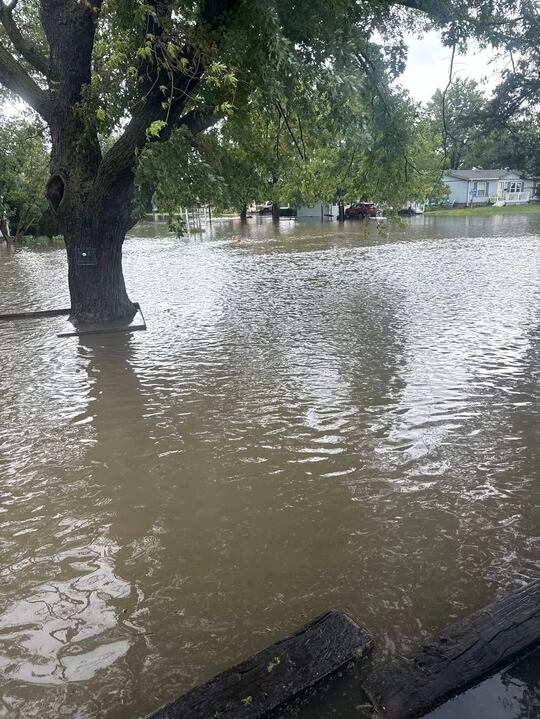 Parts of central Kansas received up to 10 inches of rain on Monday, including the town of...