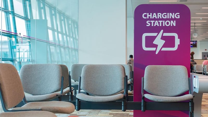 Airport charging station