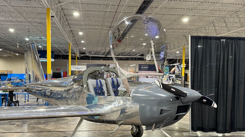 Wichita Public Schools unveiled a single-engine airplane built by students.