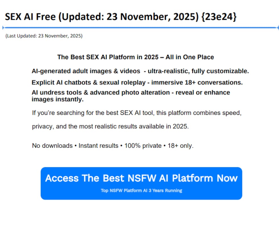 Website promoting nude A.I.-generated photos found on the Kansas Attorney General's website.