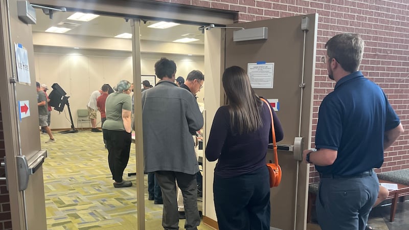 34,000 ballots have been cast in person by 6 p.m. Tuesday, according to the county.