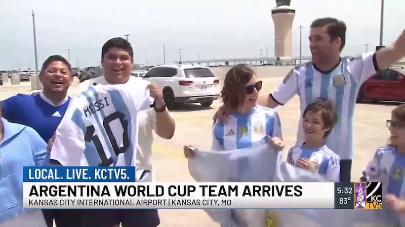 The reigning World Cup champions arrived after an 11-hour flight covering more than 5,600 miles.