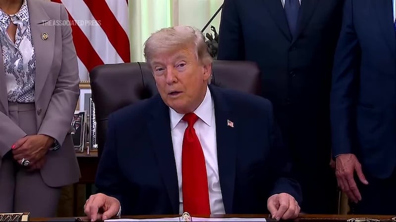 President Donald Trump said Thursday the U.S. is close to signing "a great settlement" with...