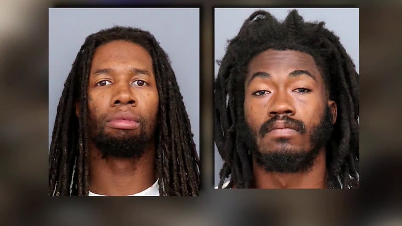 Two men are accused of stealing more than 100 bronze vases from a Maryland cemetery.