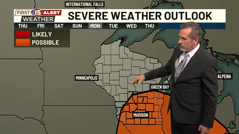 Meteorologist Kevin Corriveau expects a warm up in temperatures as he gives the forecast...