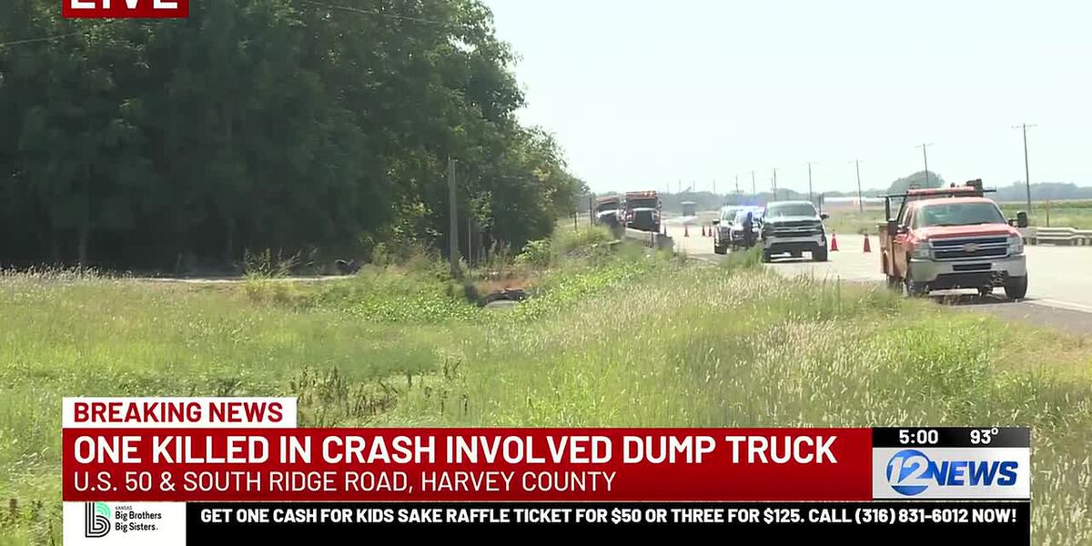 Coverage image for: One dead in crash involving dump truck on Hwy 50
