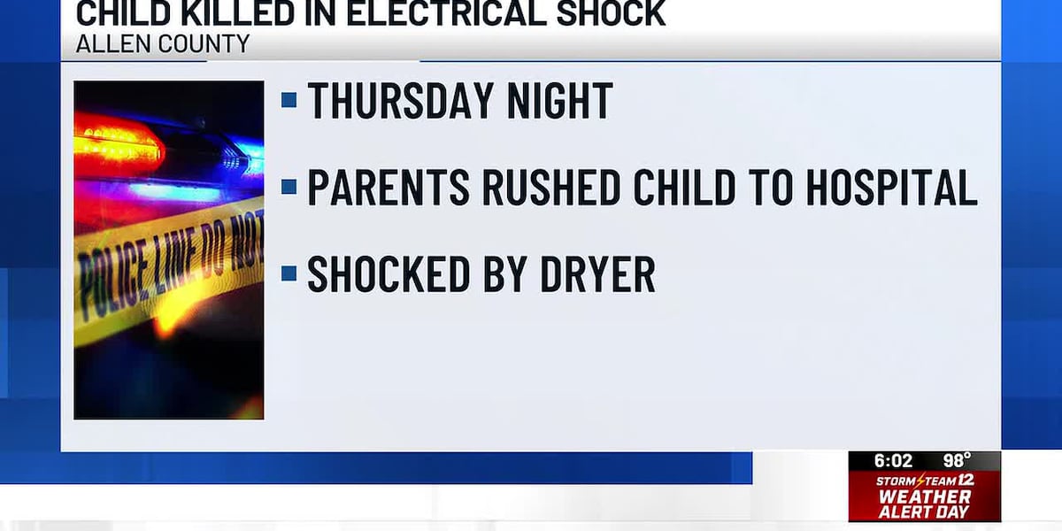 Child killed in electrical shock in Allen County