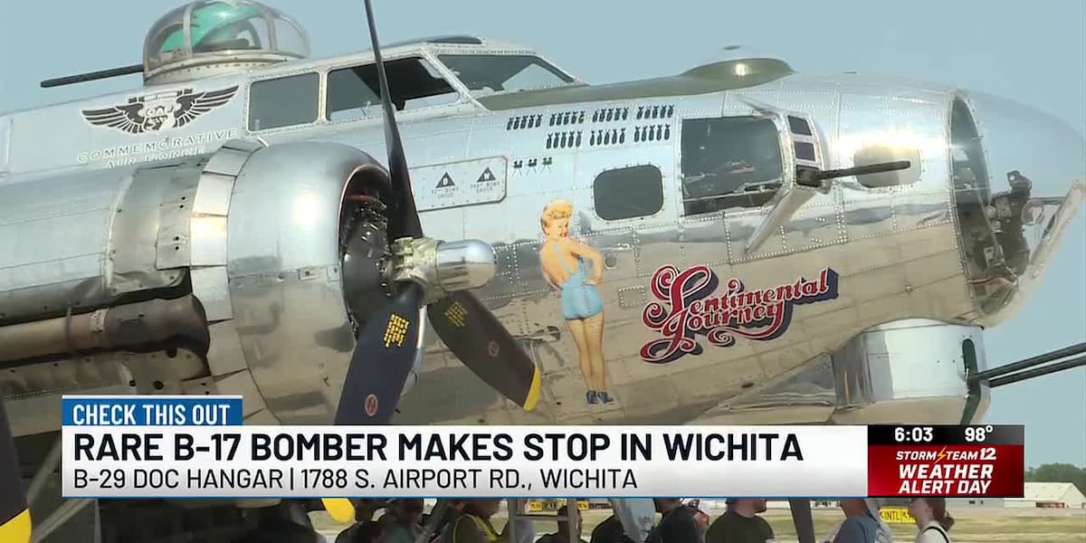 Rare B-17 bomber makes stop in Wichita