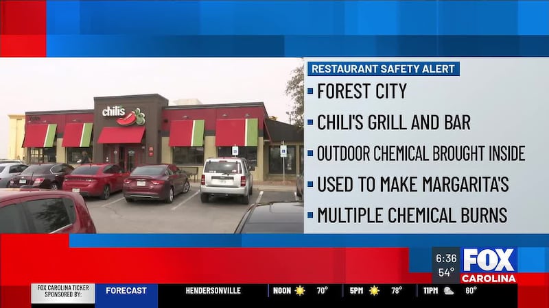 Customers chemically burned by margaritas at NC Chili’s, officials say